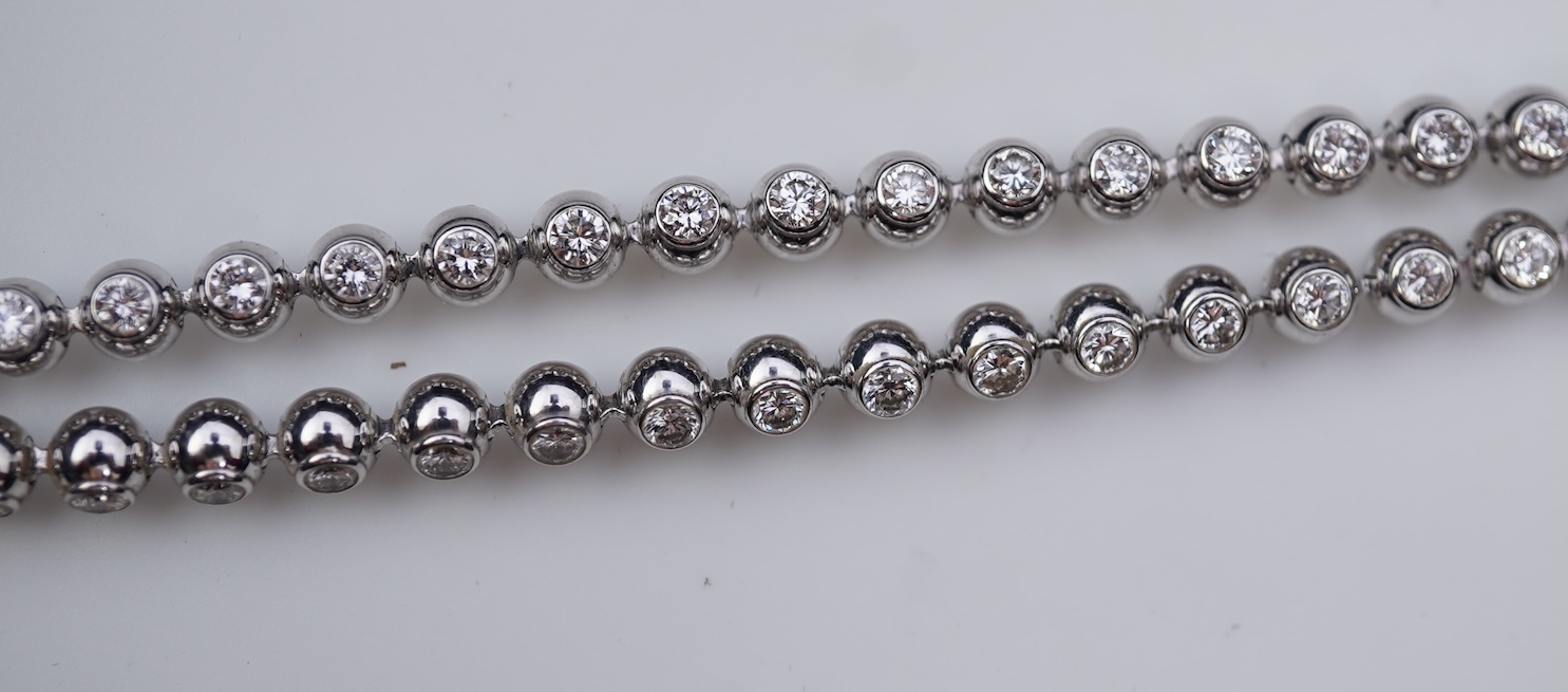 Cartier, a diamond necklace, 'Perles de Diamants', circa 2000
